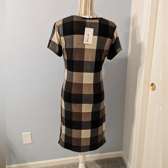 My Bump Women's Maternity Bodycon Causual Short Sleeve Mama Dress - Picture 3 of 5